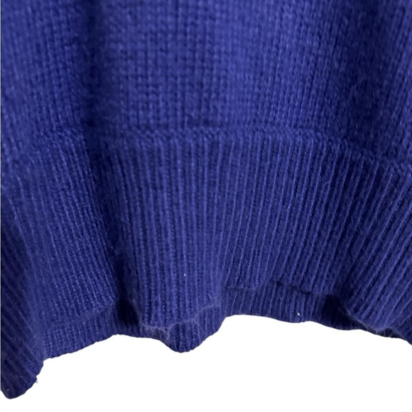 Express Angora Blend Blue Cowl Turtleneck Dolan Sleeve Sweater Small Oversized - Picture 6 of 8